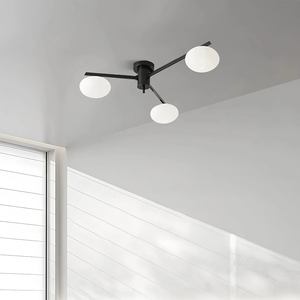 Antizer Modern Multi-Arm Semi Flush Mount Ceiling Light