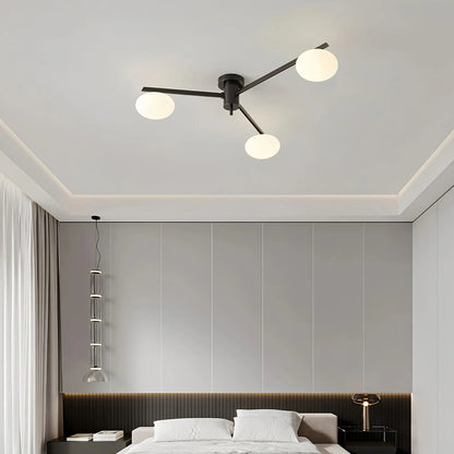Antizer Modern Multi-Arm Semi Flush Mount Ceiling Light
