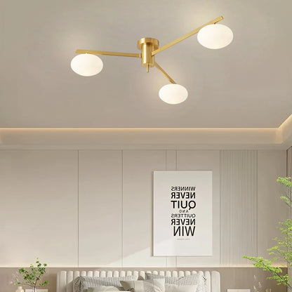 Antizer Modern Multi-Arm Semi Flush Mount Ceiling Light