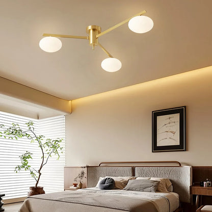 Antizer Modern Multi-Arm Semi Flush Mount Ceiling Light