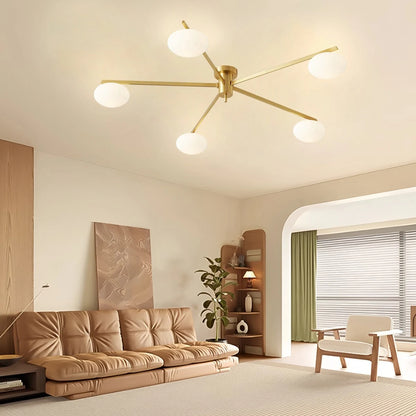 Antizer Modern Multi-Arm Semi Flush Mount Ceiling Light