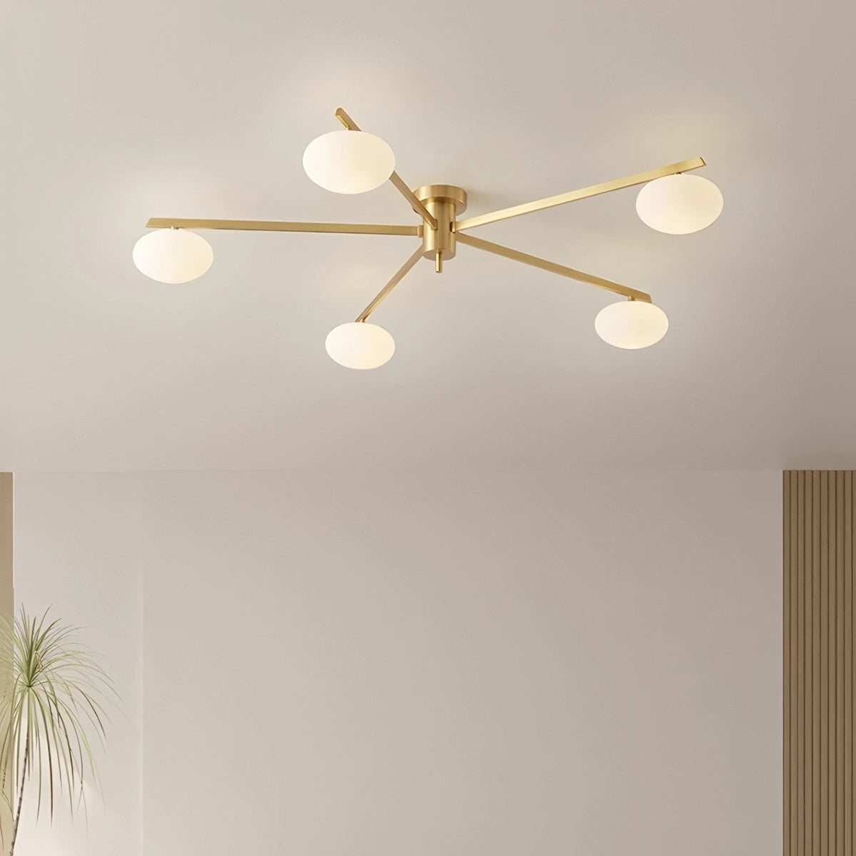 Antizer Modern Multi-Arm Semi Flush Mount Ceiling Light