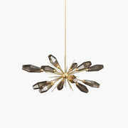 Antizer Kristal Rock Glass Chandelier for Dining Room