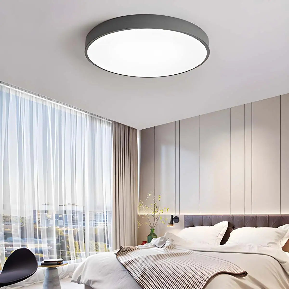 Antizer LED Minimalist Circular Macaron Ceiling Light