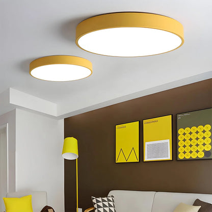 Antizer LED Minimalist Circular Macaron Ceiling Light