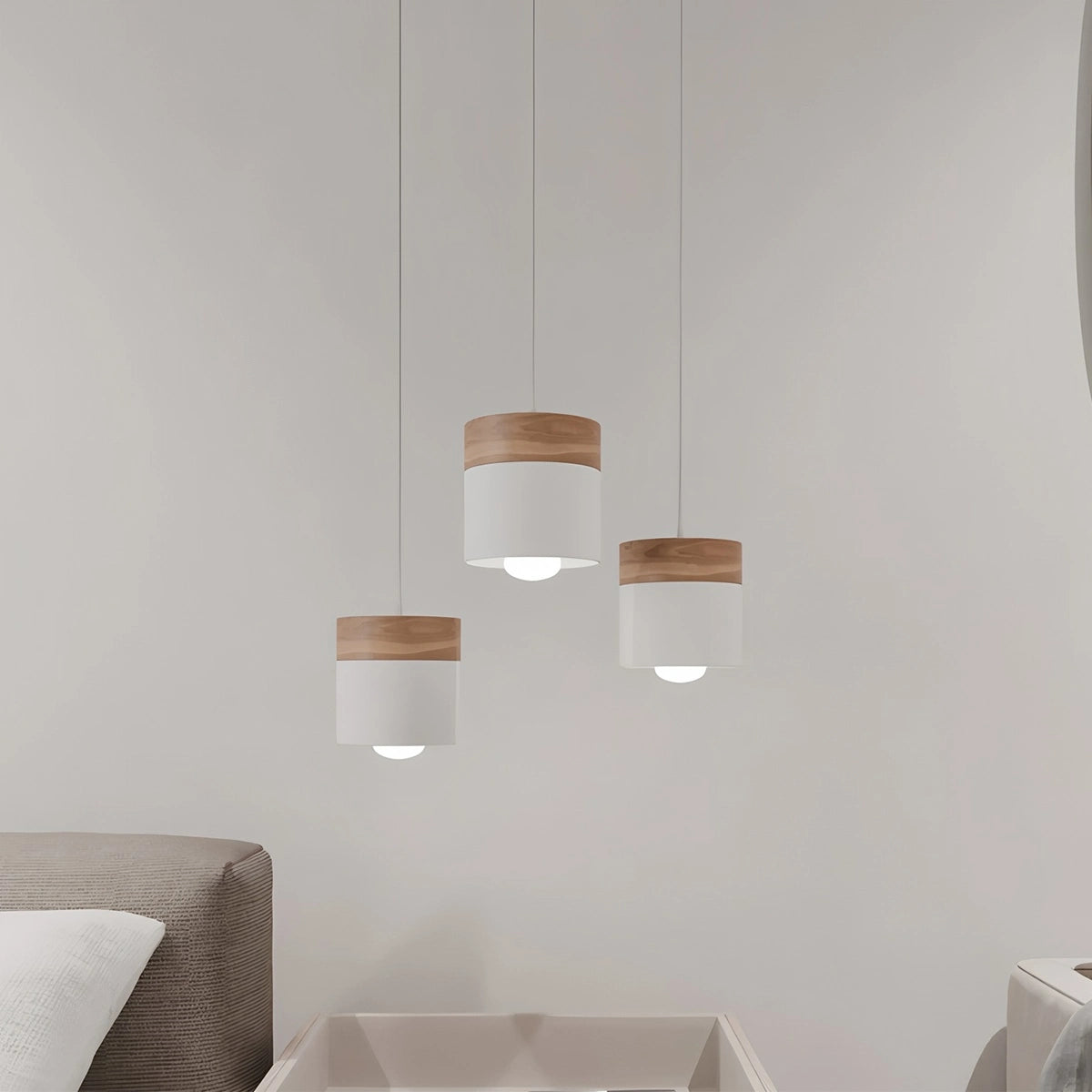 Antizer Laetus Modern Wood Accent Pendant Light
