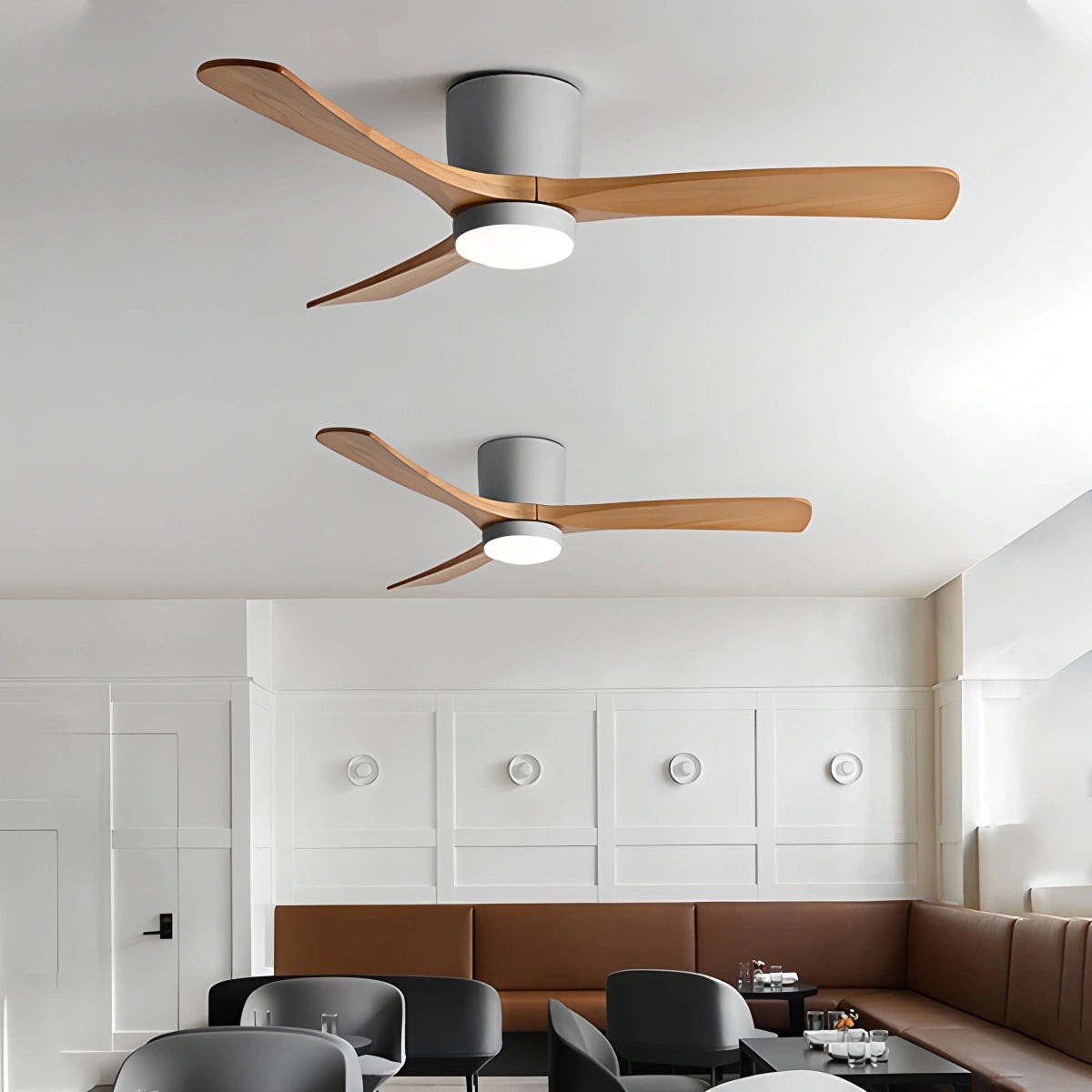 Antizer Large Low Profile Ceiling Fan with Light
