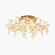 Antizer Lily Art Deco Flower Ceiling Light for Bedroom