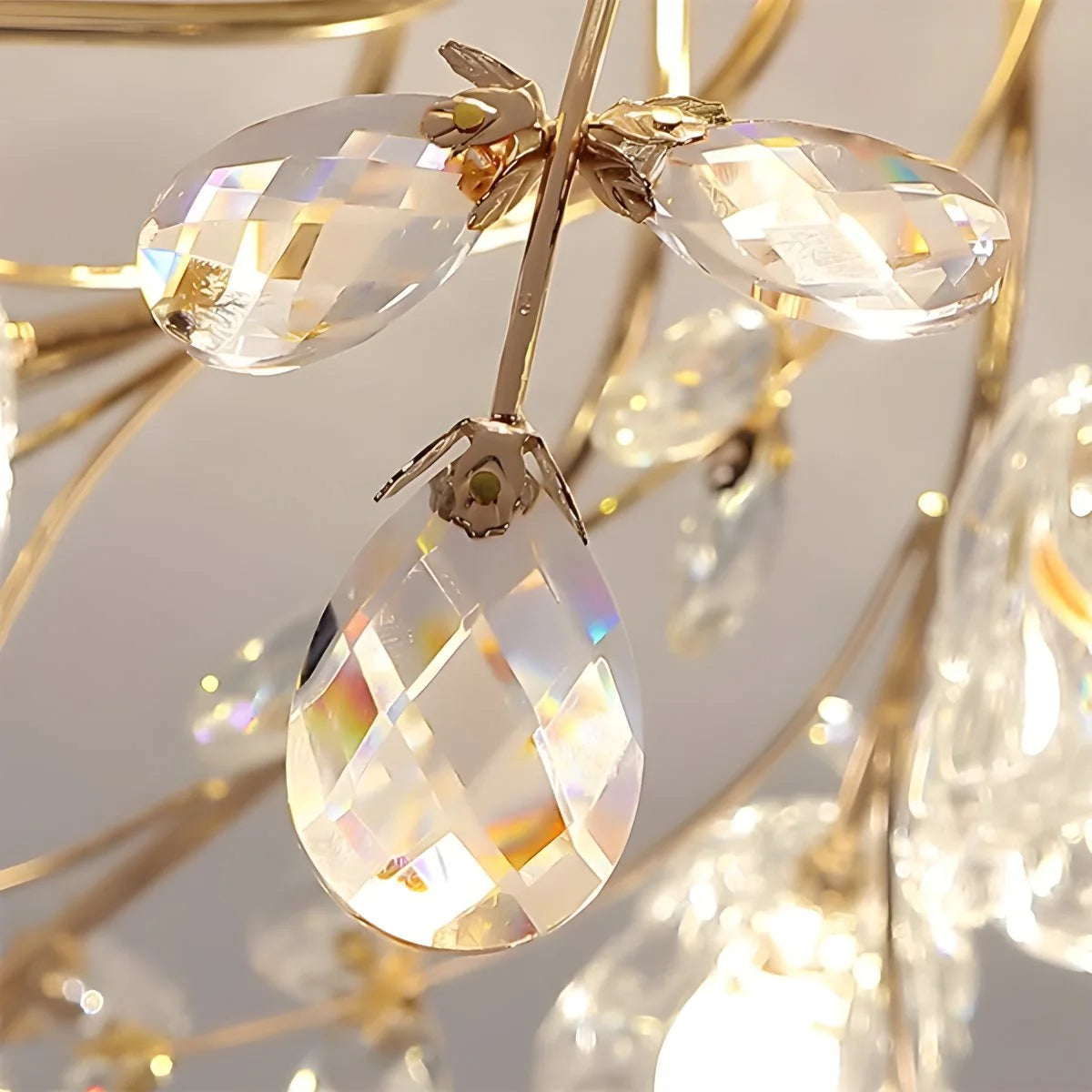 Antizer Lily Art Deco Flower Ceiling Light for Bedroom