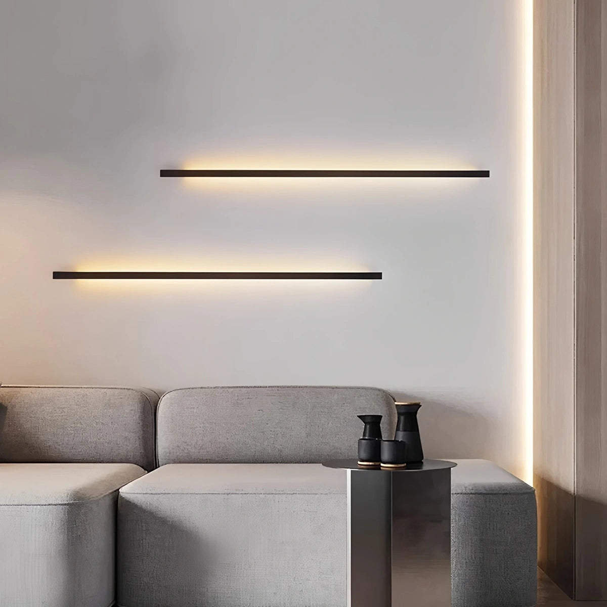 Antizer Long Linear Stairwell Wall Sconce