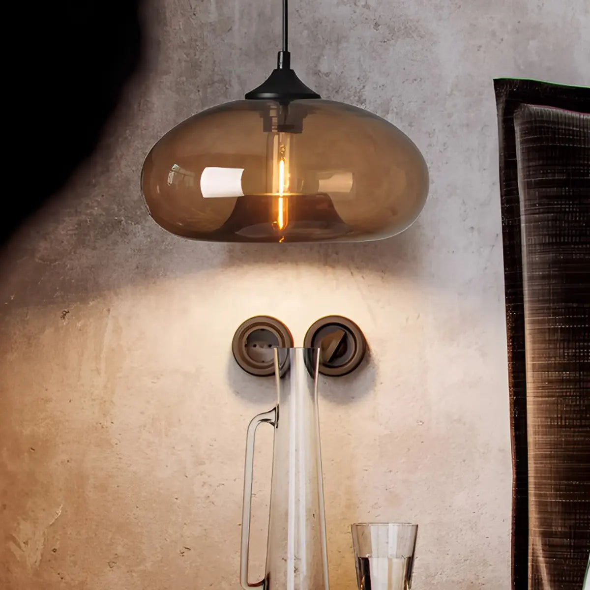 Antizer Colorful Glass Pendant Light for Dining Area