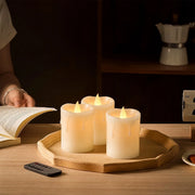 Antizer Ivory Drip Flameless Votive Candles 12 Pack × 36