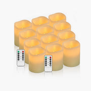 Antizer Lvory LED Flameless Paraffin Candle 12 Pack × 8