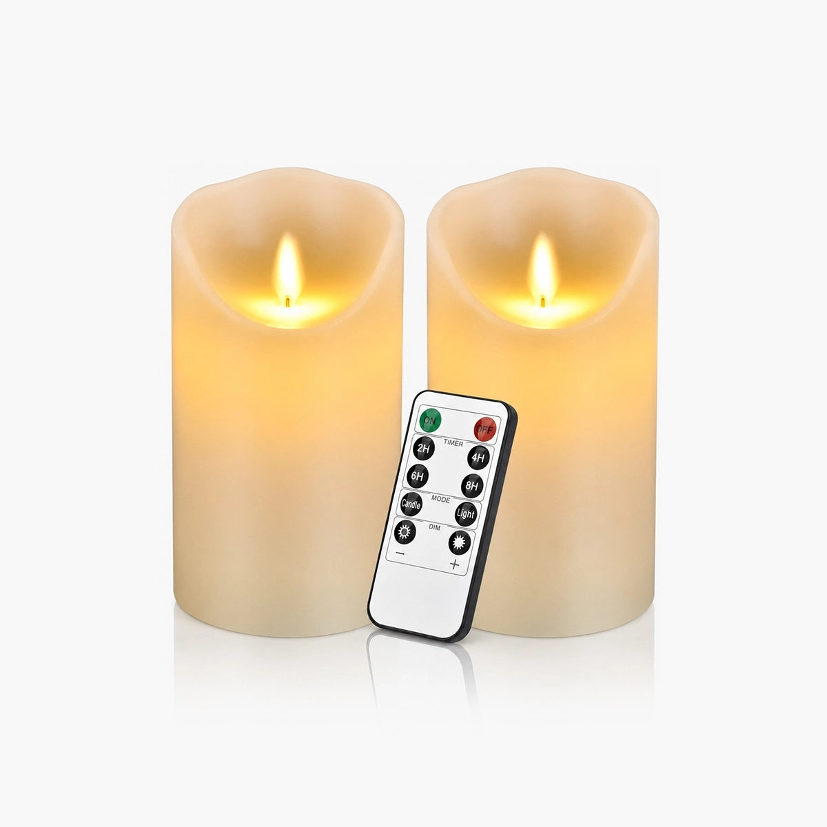 Antizer Lvory LED Flameless Paraffin Candle 2 Pack × 20