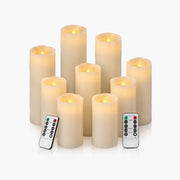 Antizer Lvory LED Flameless Paraffin Candle 9 Pack × 8