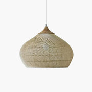 Antizer Rattan Lantern Pendant Light for Dining Room