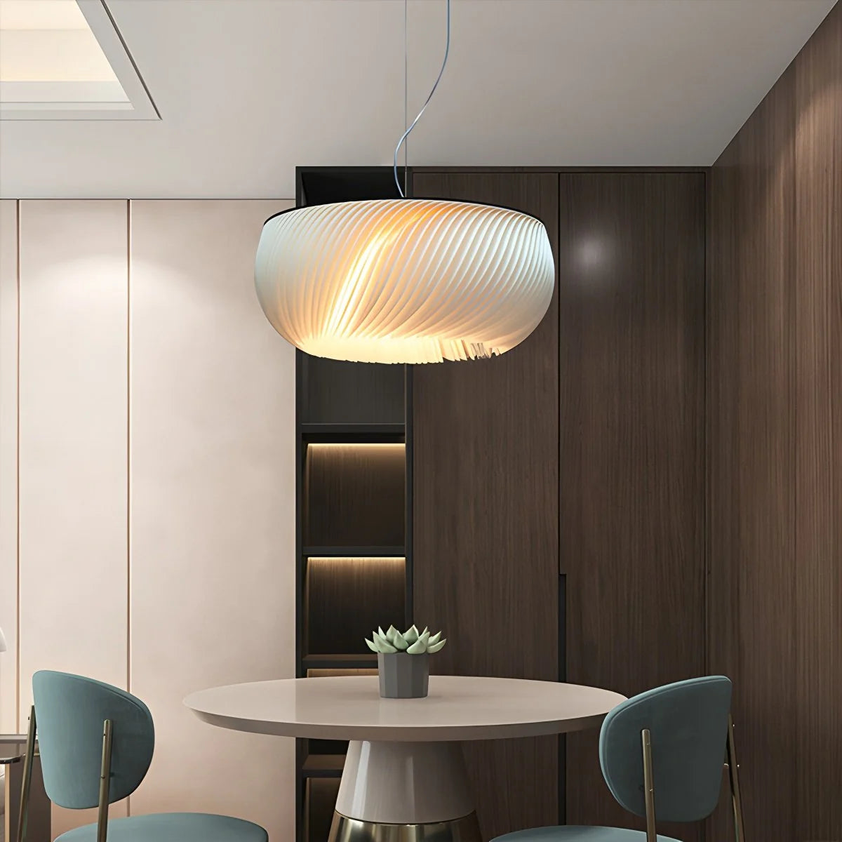 Antizer White Acrylic Petal Pendant Light for Living Room