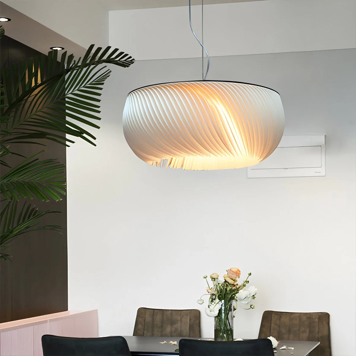 Antizer White Acrylic Petal Pendant Light for Living Room