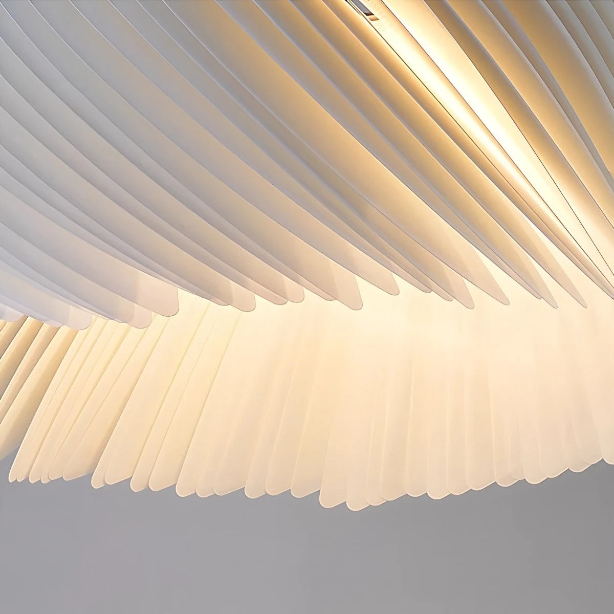 Antizer White Acrylic Petal Pendant Light for Living Room
