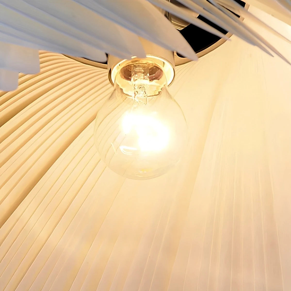 Antizer White Acrylic Petal Pendant Light for Living Room