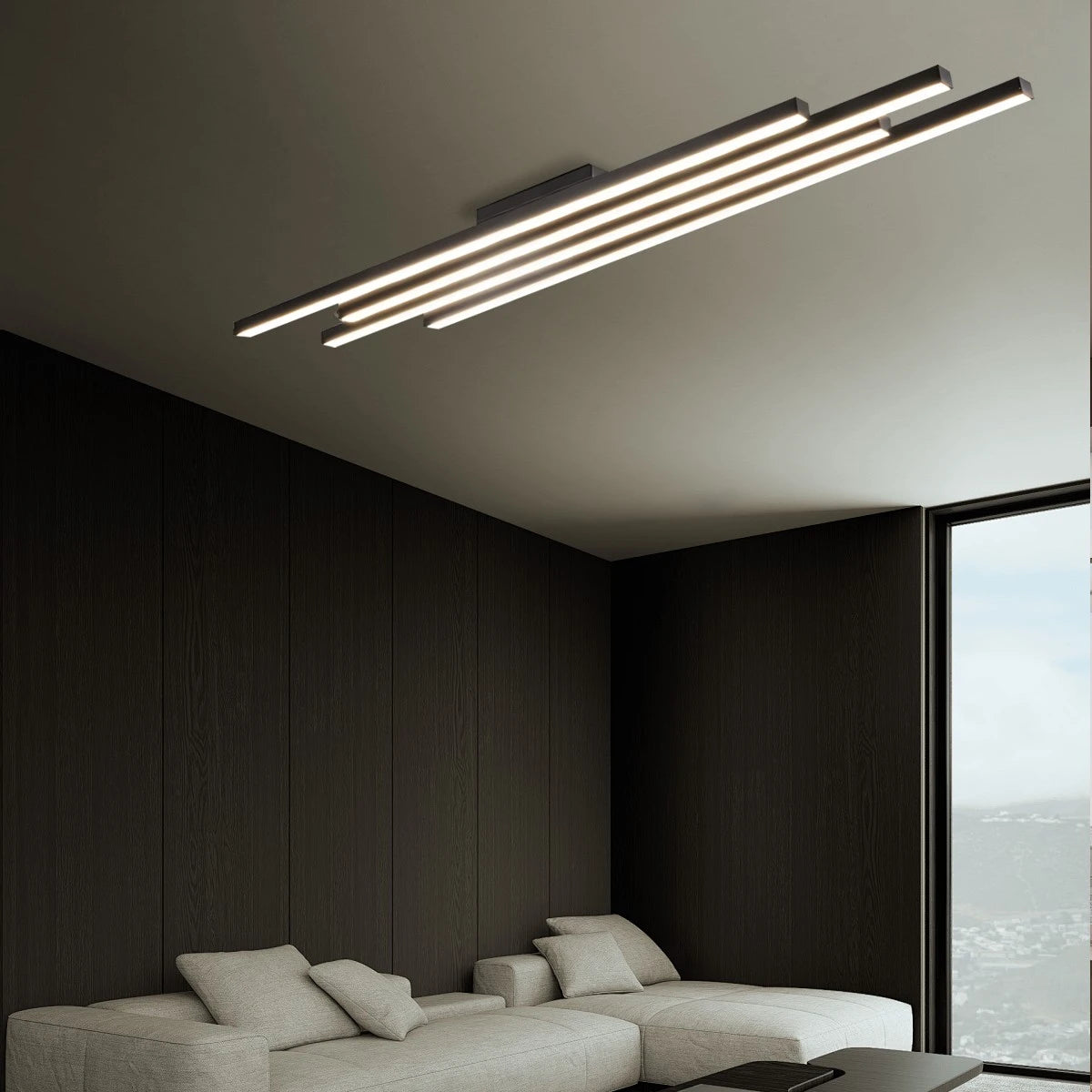 Antizer Linear Multi-Bar LED Pendant Light