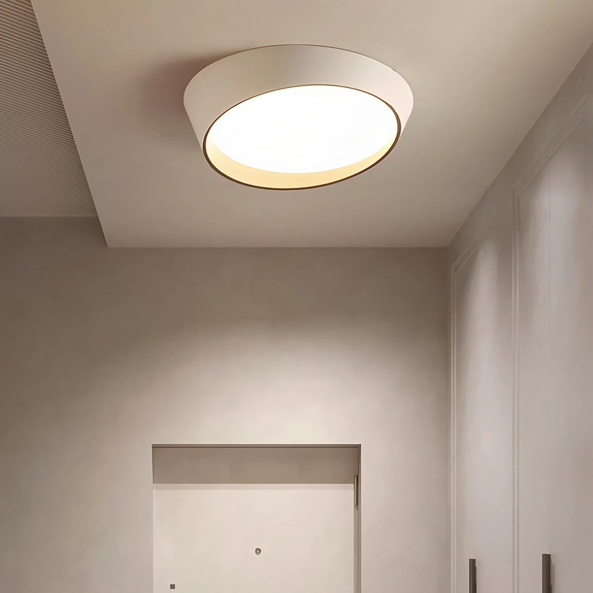 Antizer Modern Round Acrylic Ceiling Light for Bedroom
