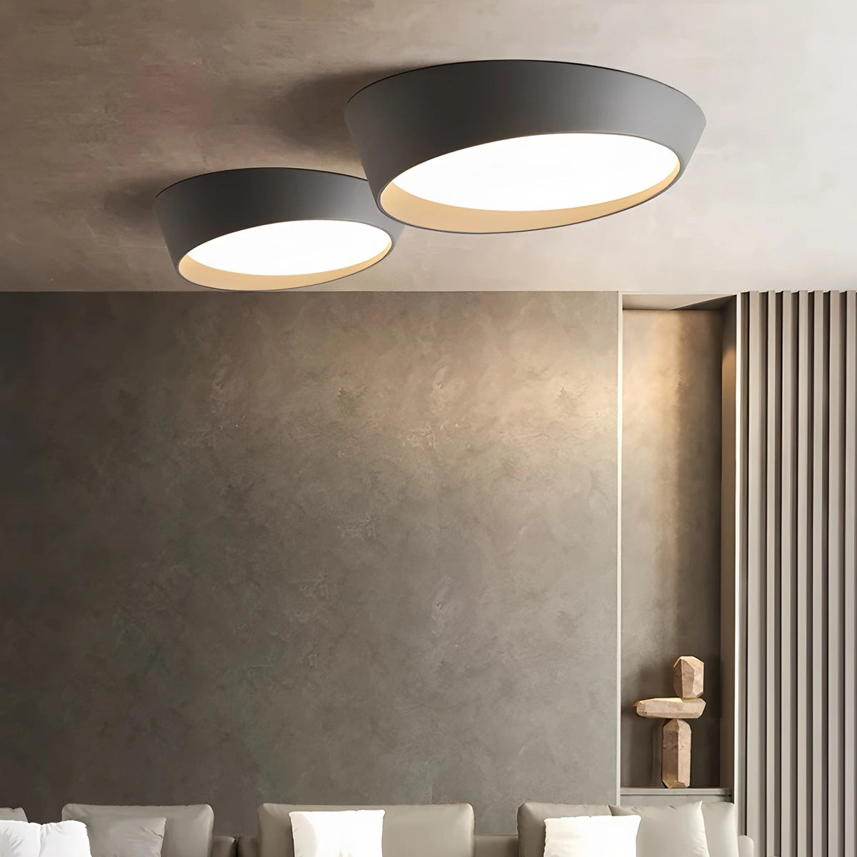 Antizer Modern Round Acrylic Ceiling Light for Bedroom
