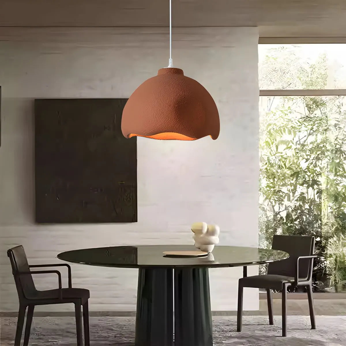 Antizer Micro Cement Pendant Light for Kitchen Dining Area