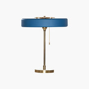 Antizer Mid-Century Round Table Lamp with Pull Chain