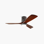 Antizer Mid-century Modern Hugger Ceiling Fan Lamp