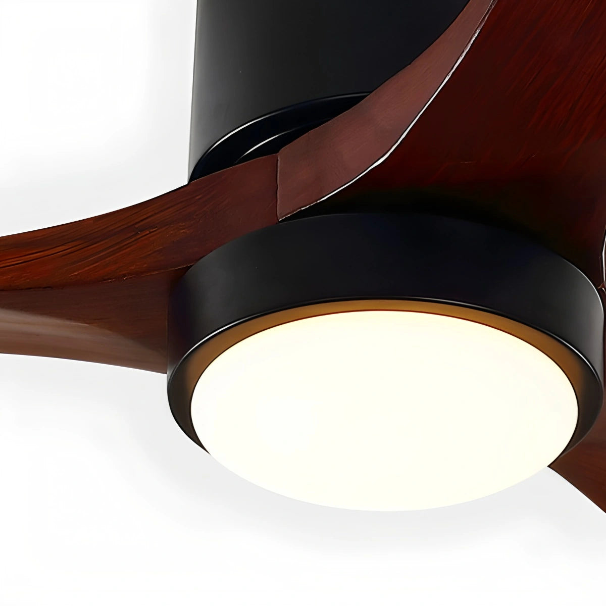 Antizer Mid-century Modern Hugger Ceiling Fan Lamp