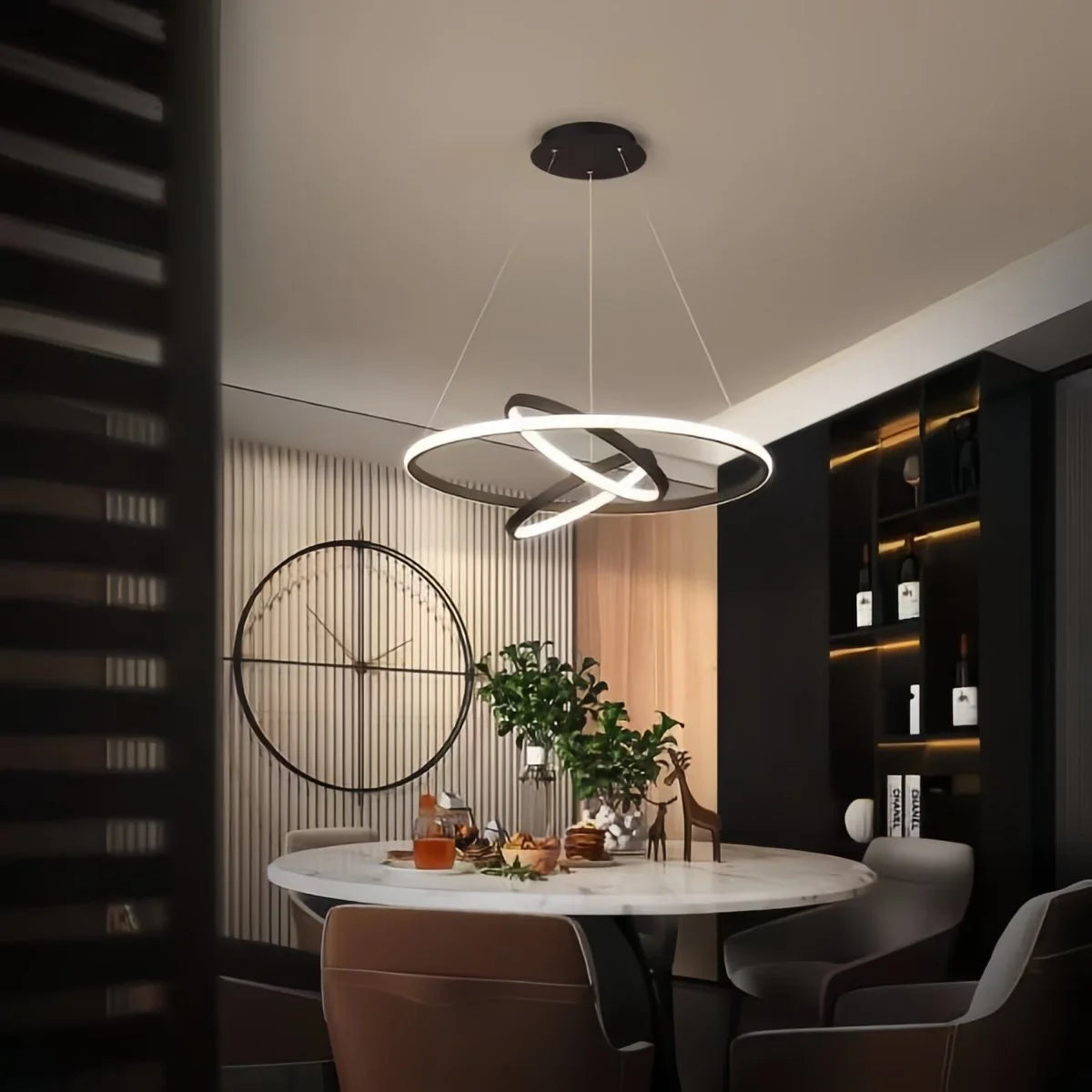 Antizer Minimalist Circular Chandelier