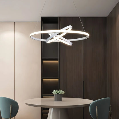 Antizer Minimalist Circular Chandelier Modern Lighting Fixture