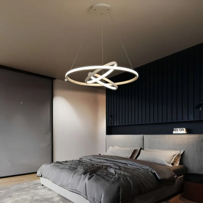 Antizer Minimalist Circular Chandelier Modern Lighting Fixture