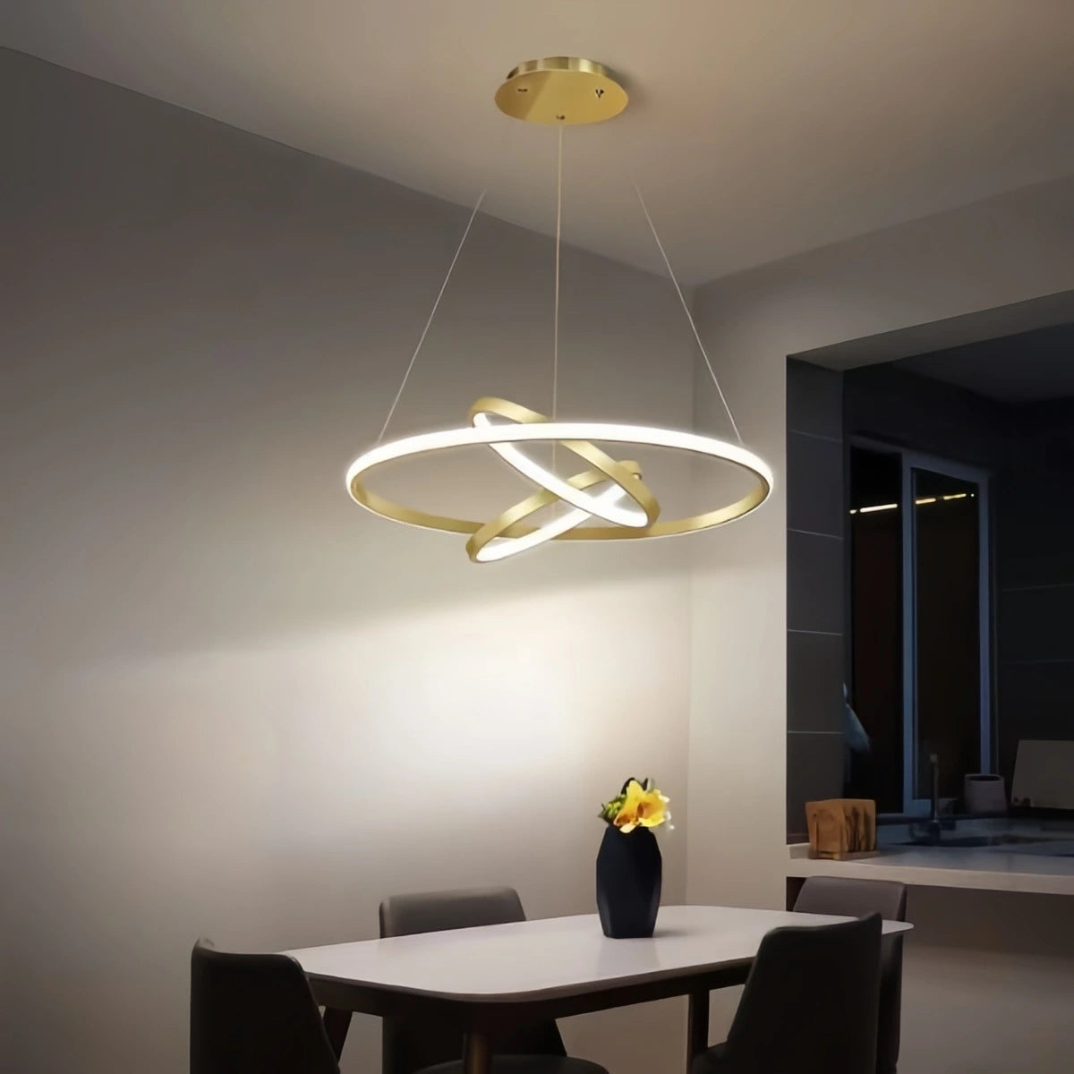 Antizer Minimalist Circular Chandelier