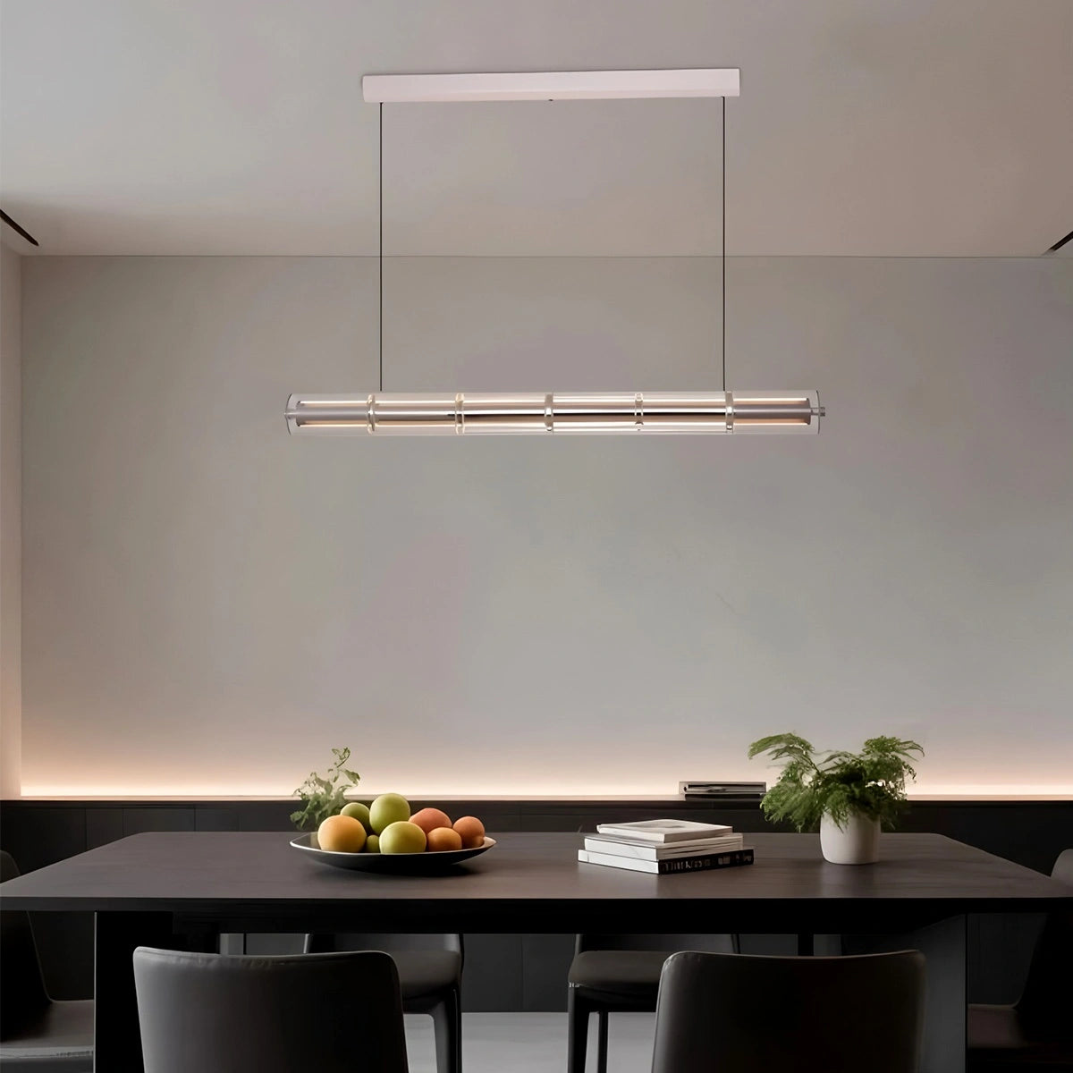 Antizer Minimalist Long Glass Pendant Light