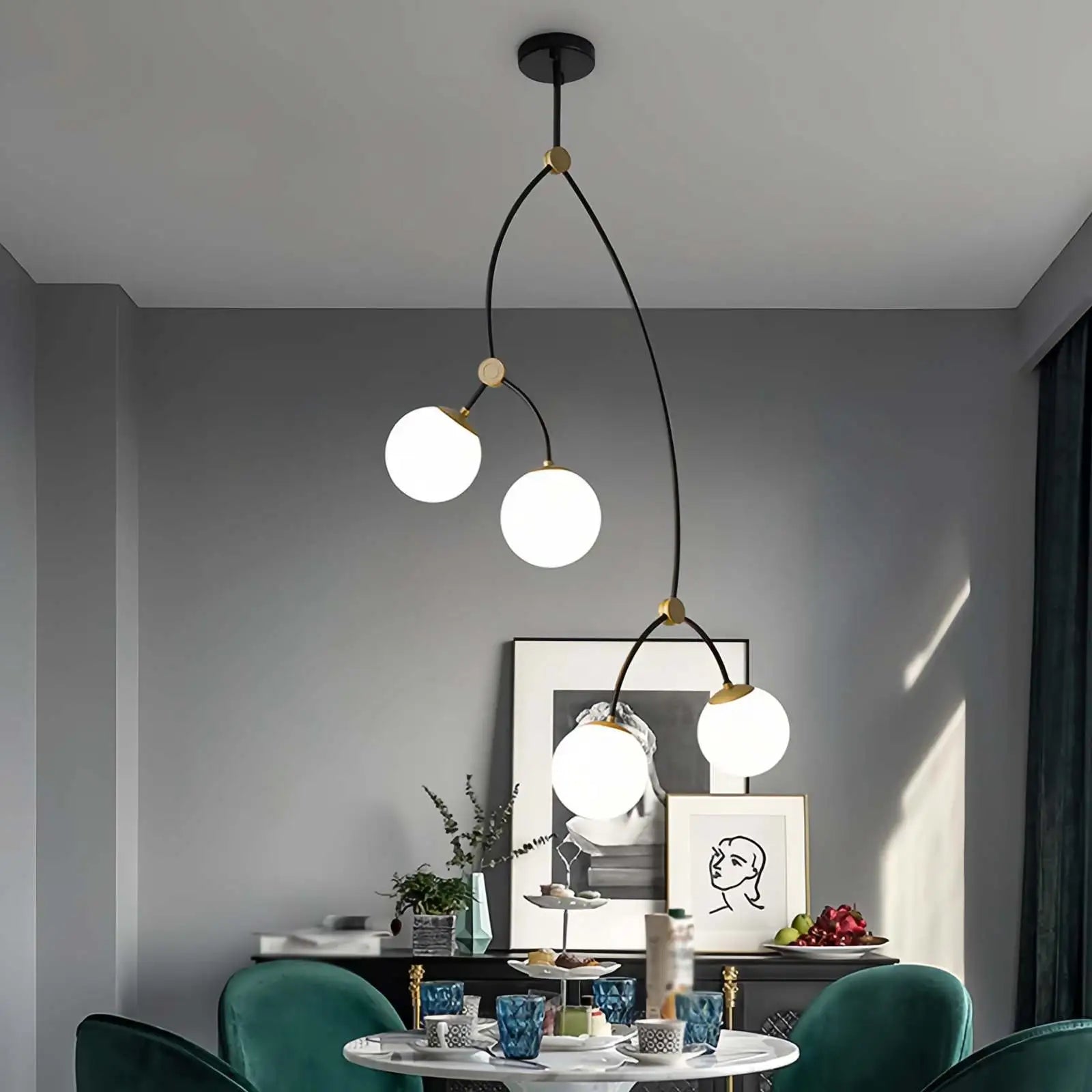 Antizer Minimalist Metal Chandelier