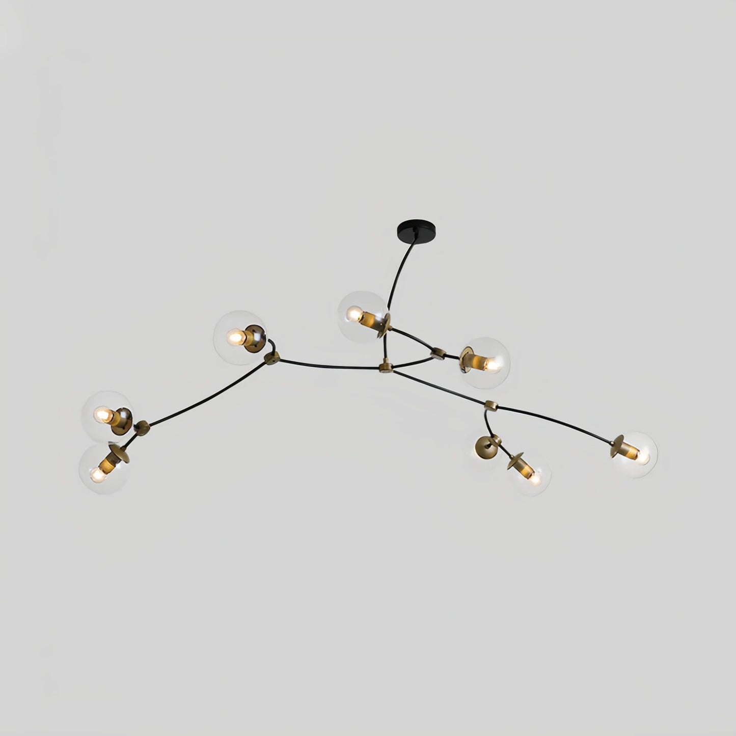 Antizer Minimalist Sputnik Globe Glass Chandelier