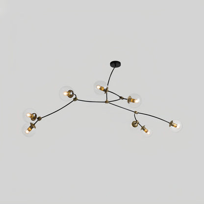 Antizer Minimalist Sputnik Globe Glass Chandelier