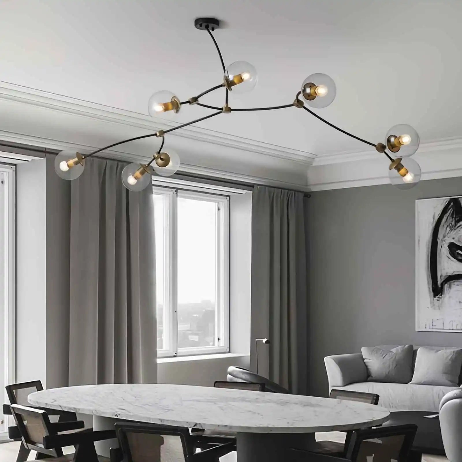 Antizer Minimalist Metal Chandelier