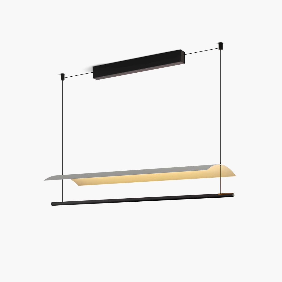 Antizer Minimalist Tile Shape Dining Room Pendant Light