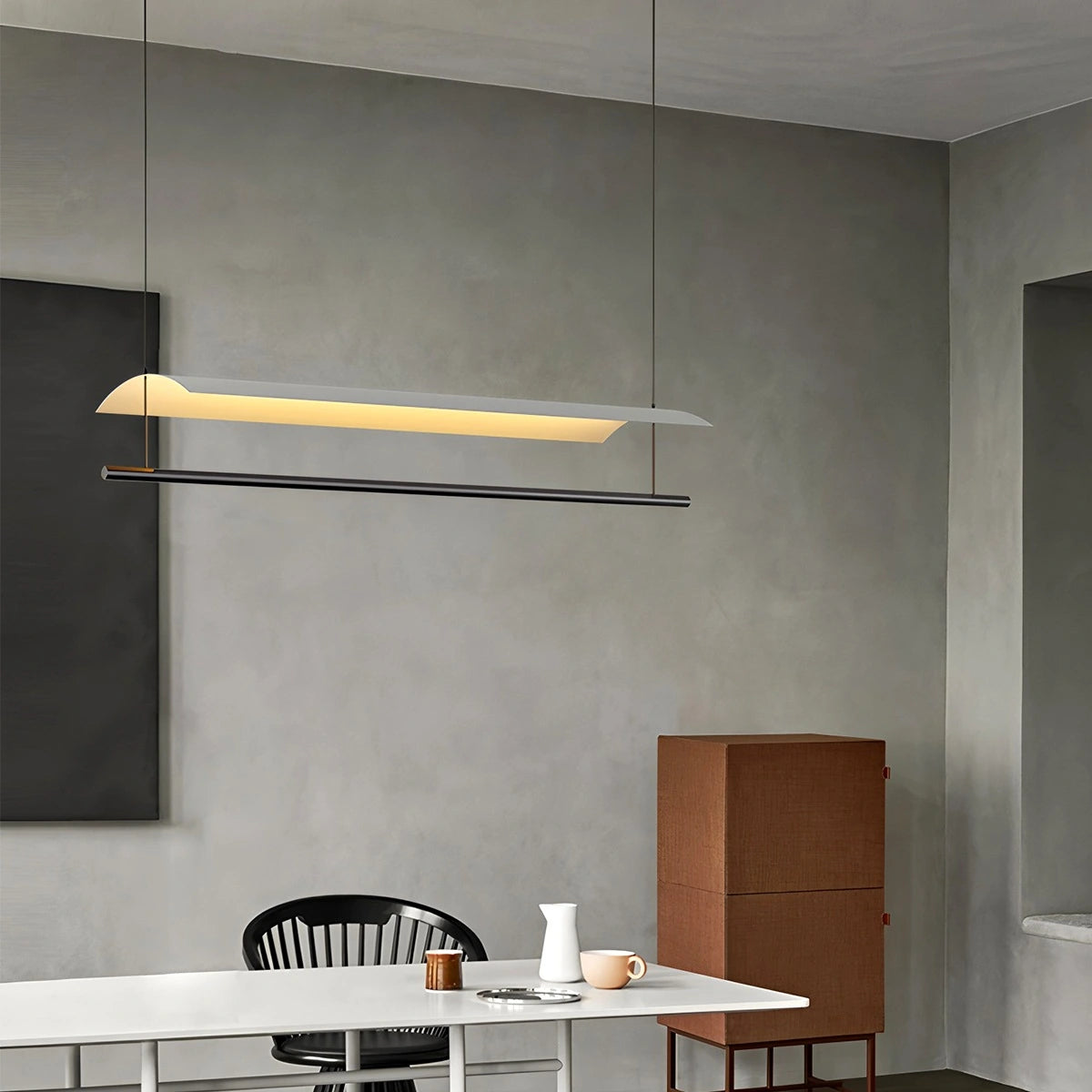 Antizer Minimalist Tile Shape Dining Room Pendant Light