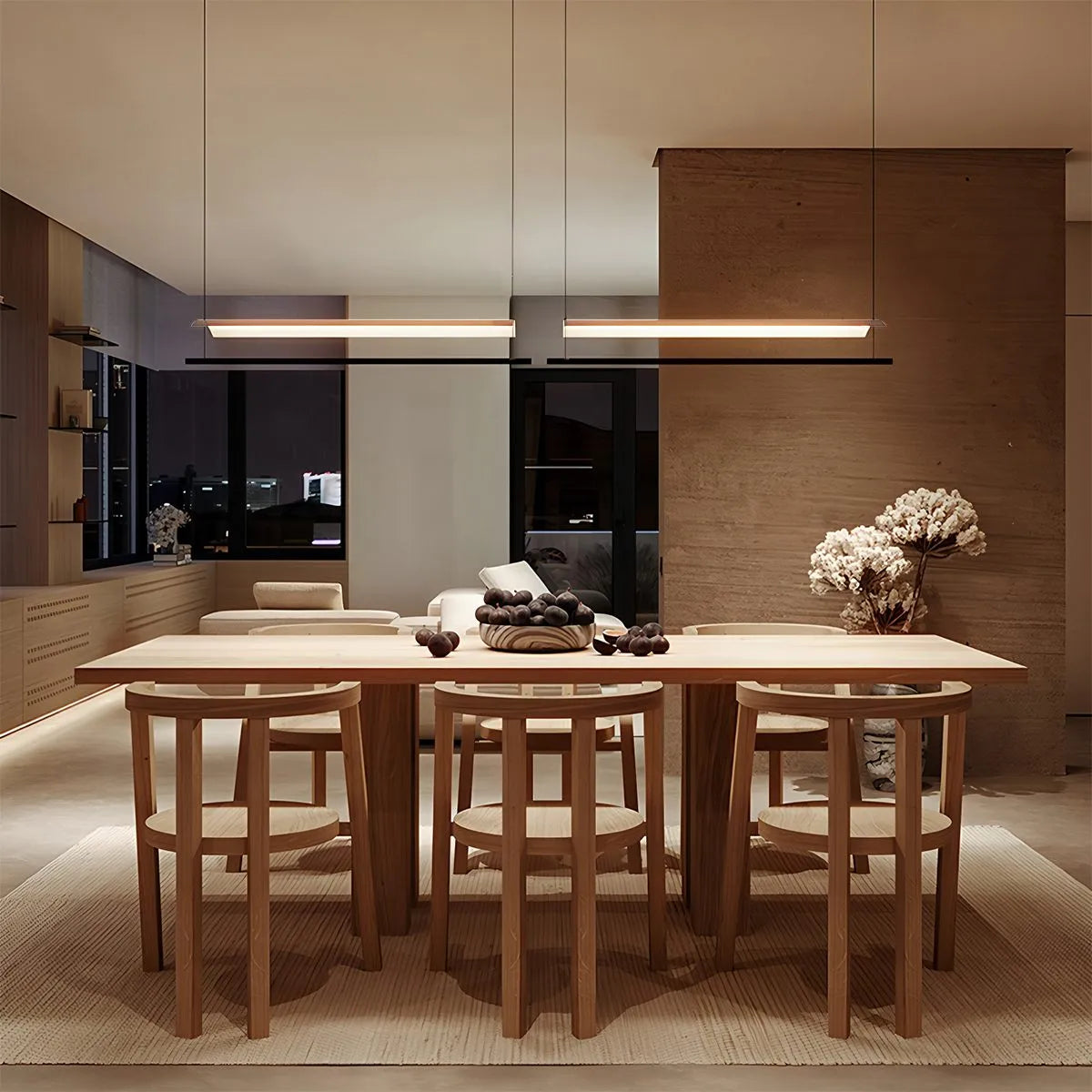 Antizer Minimalist Tile Shape Dining Room Pendant Light