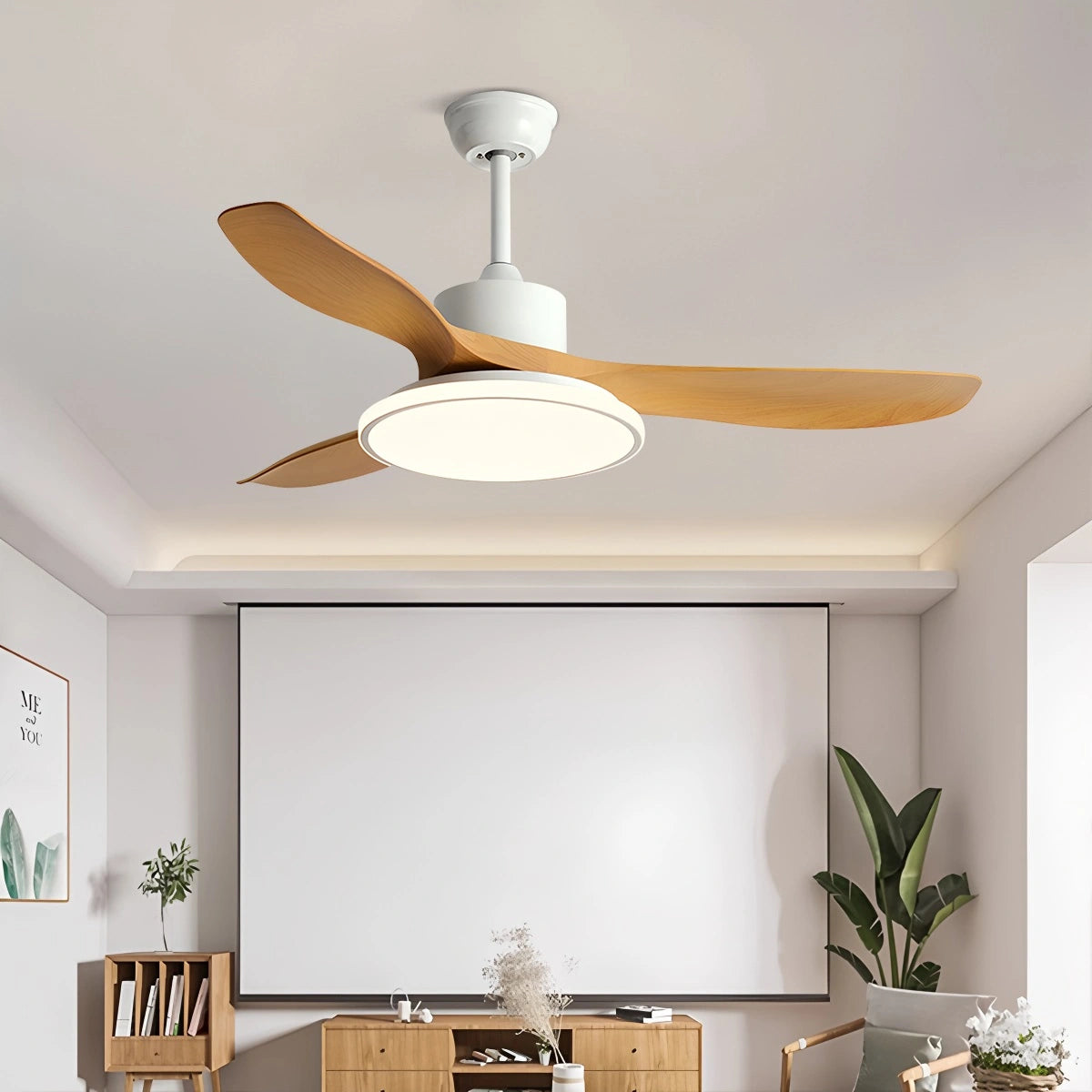 Antizer Modern 3 Blade Ceiling Fan with Light