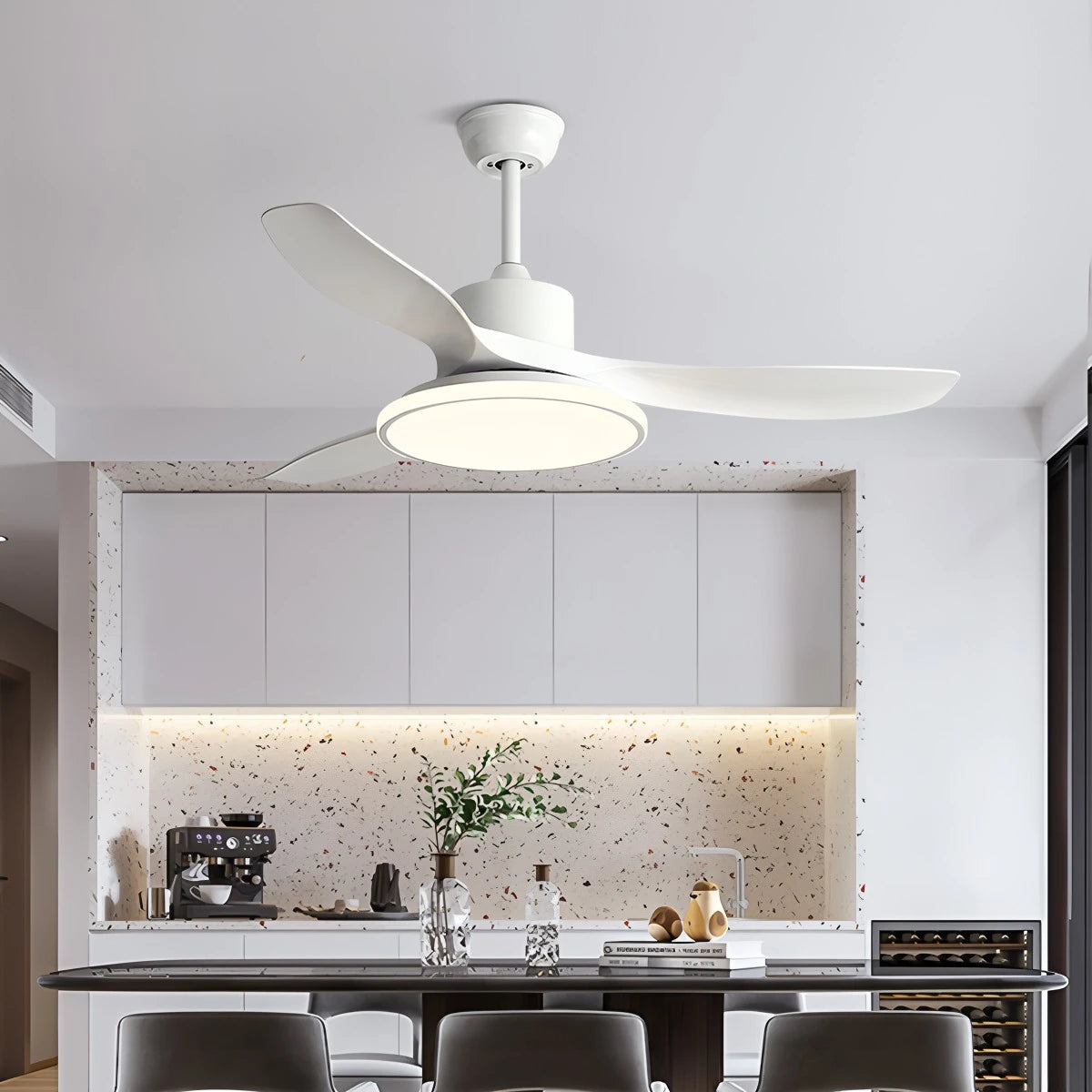 Antizer Modern 3 Blade Ceiling Fan with Light