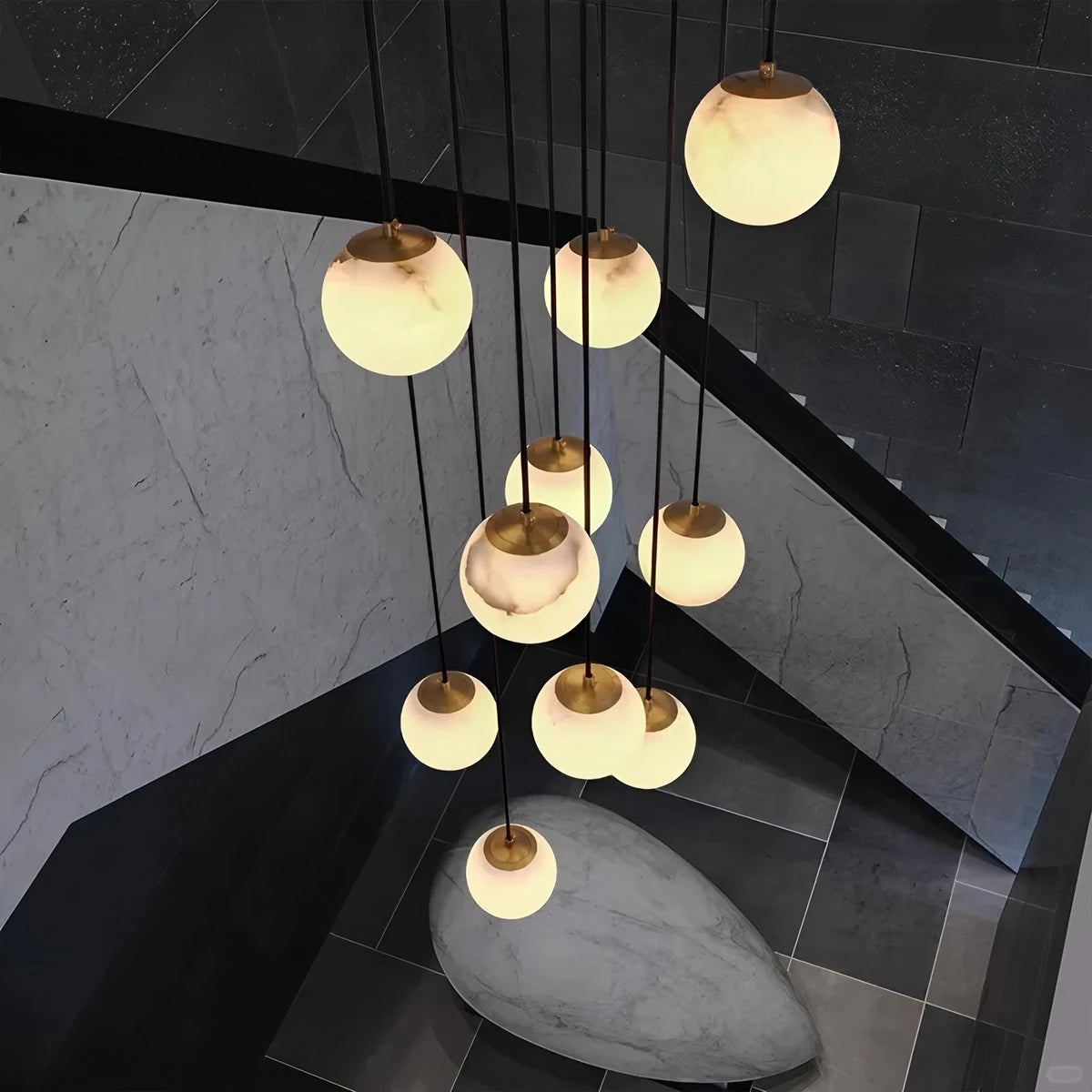 Antizer Modern Attic 3D Moon Celestial Chandelier