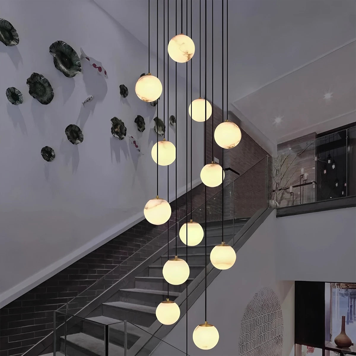 Antizer Modern Attic 3D Moon Celestial Chandelier