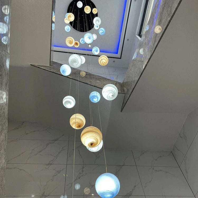 Antizer Modern Attic 3D Moon Celestial Chandelier