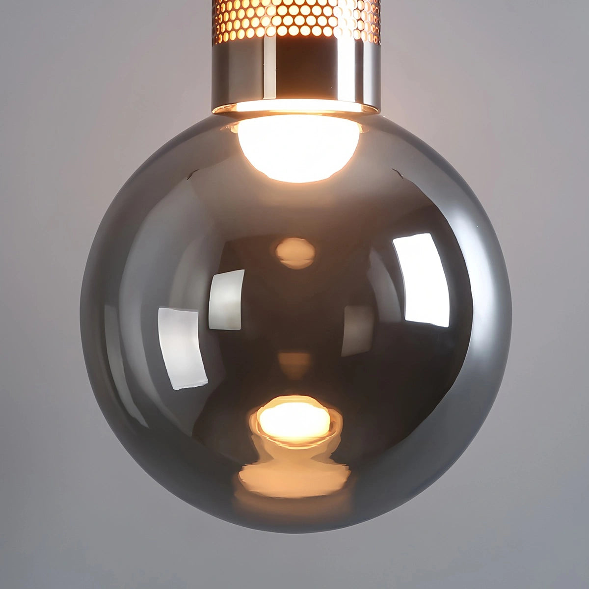 Antizer Industrial Glass Pendant Light for Bedroom