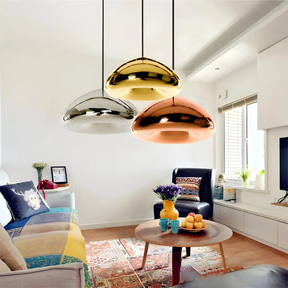 Antizer Modern Bread Shape Glass Pendant Light for Kitchen